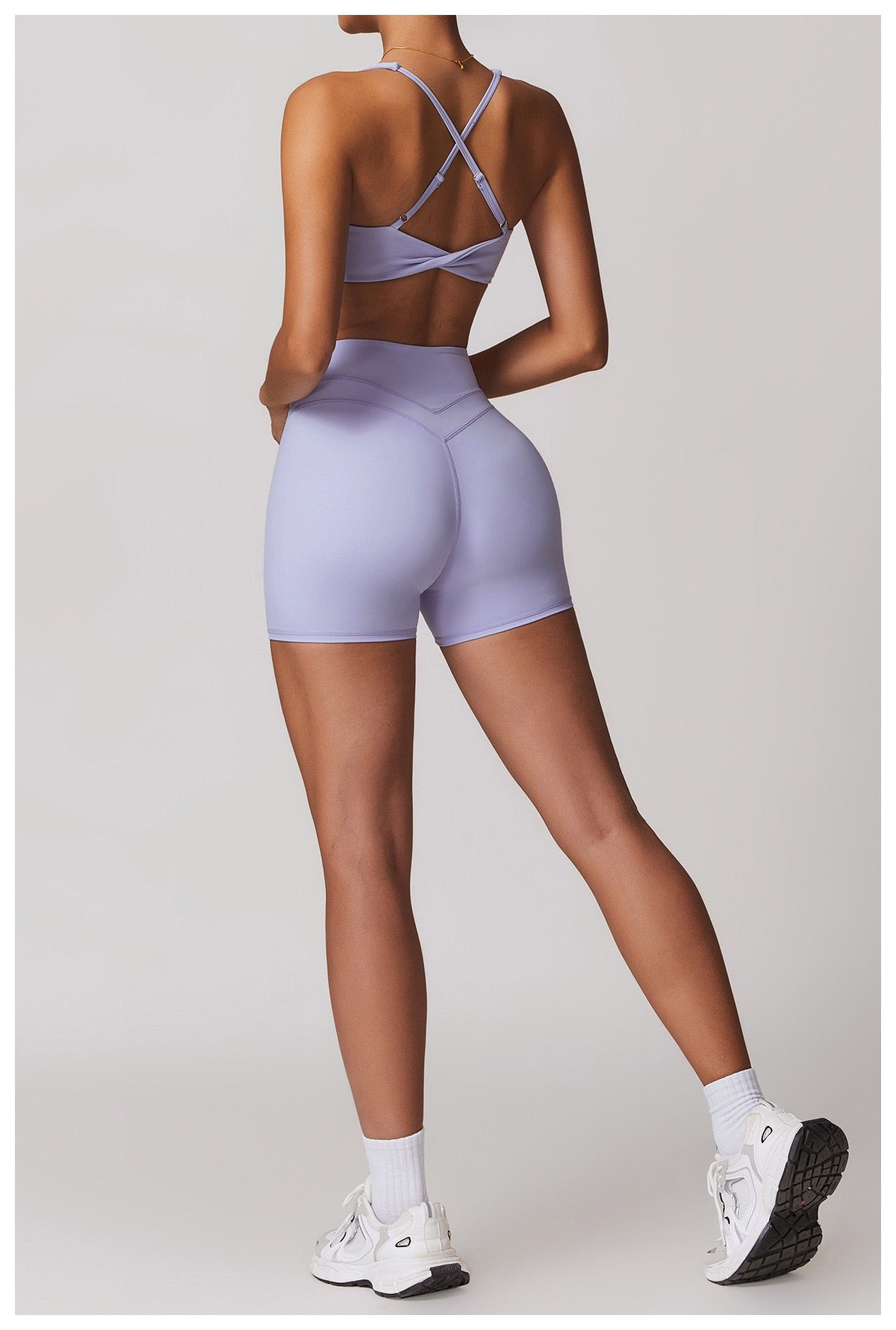 Crossback workout bra