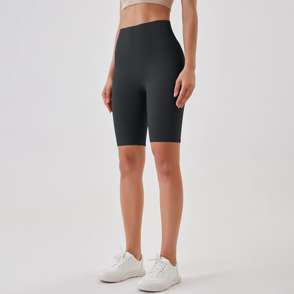 High-Waist Biker Shorts - Tummy Control & Sculpting Fit