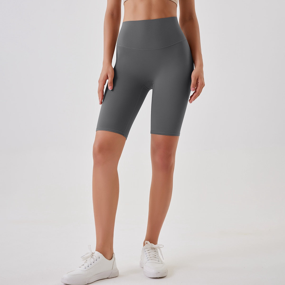 High-Waist Biker Shorts - Tummy Control & Sculpting Fit