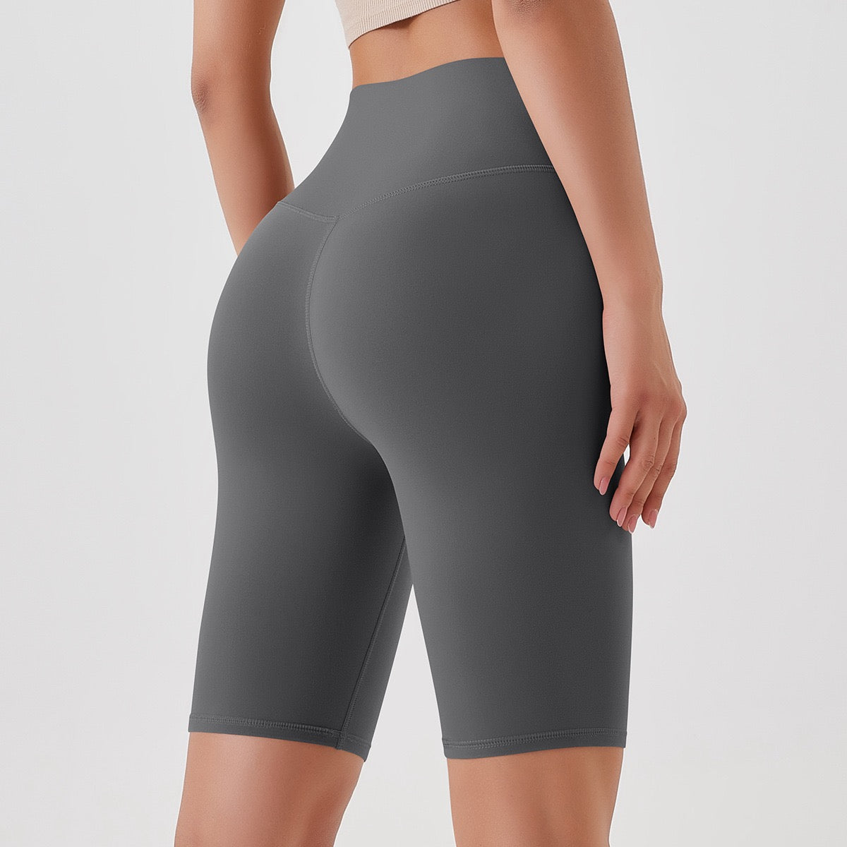 High-Waist Biker Shorts - Tummy Control & Sculpting Fit
