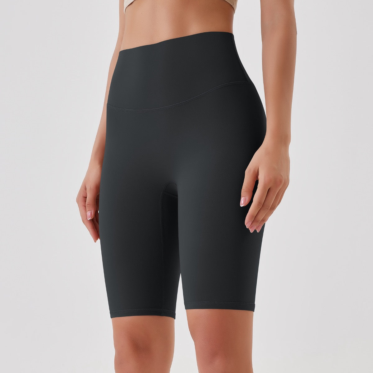 High-Waist Biker Shorts - Tummy Control & Sculpting Fit