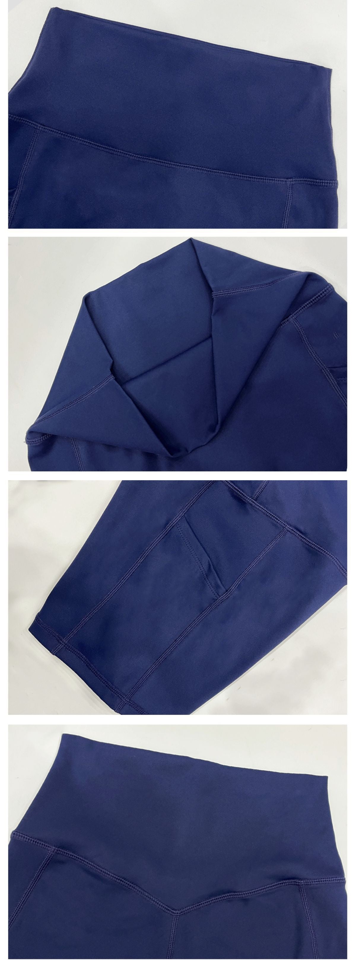 Navy blue seamless shorts