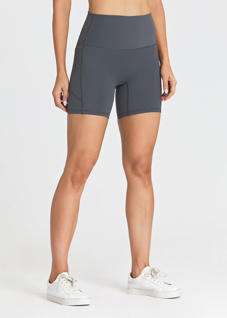 No camel toe grey shorts women