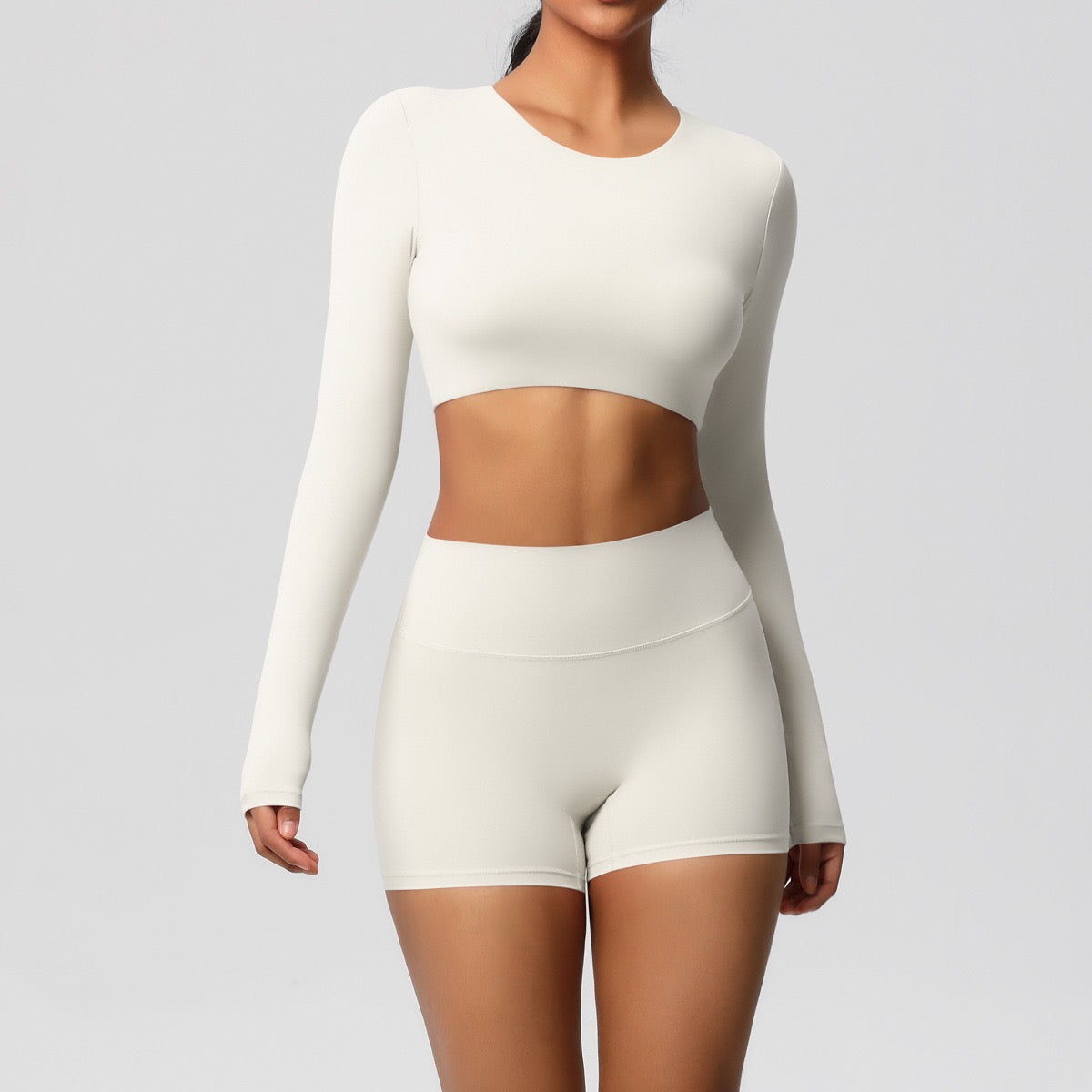 Quick-dry exercise crop top