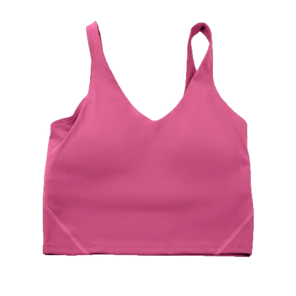 Seamless-V-Neck-workout-Bra
