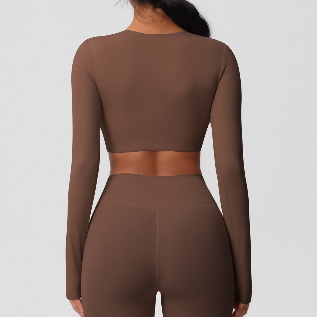 Seamless long sleeve activewear top
