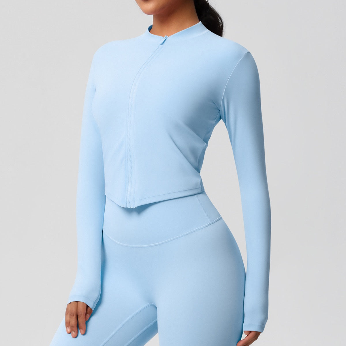 Stylish long sleeve sports top women
