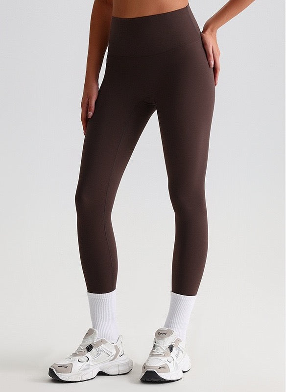 Tummy control leggings coffee colour