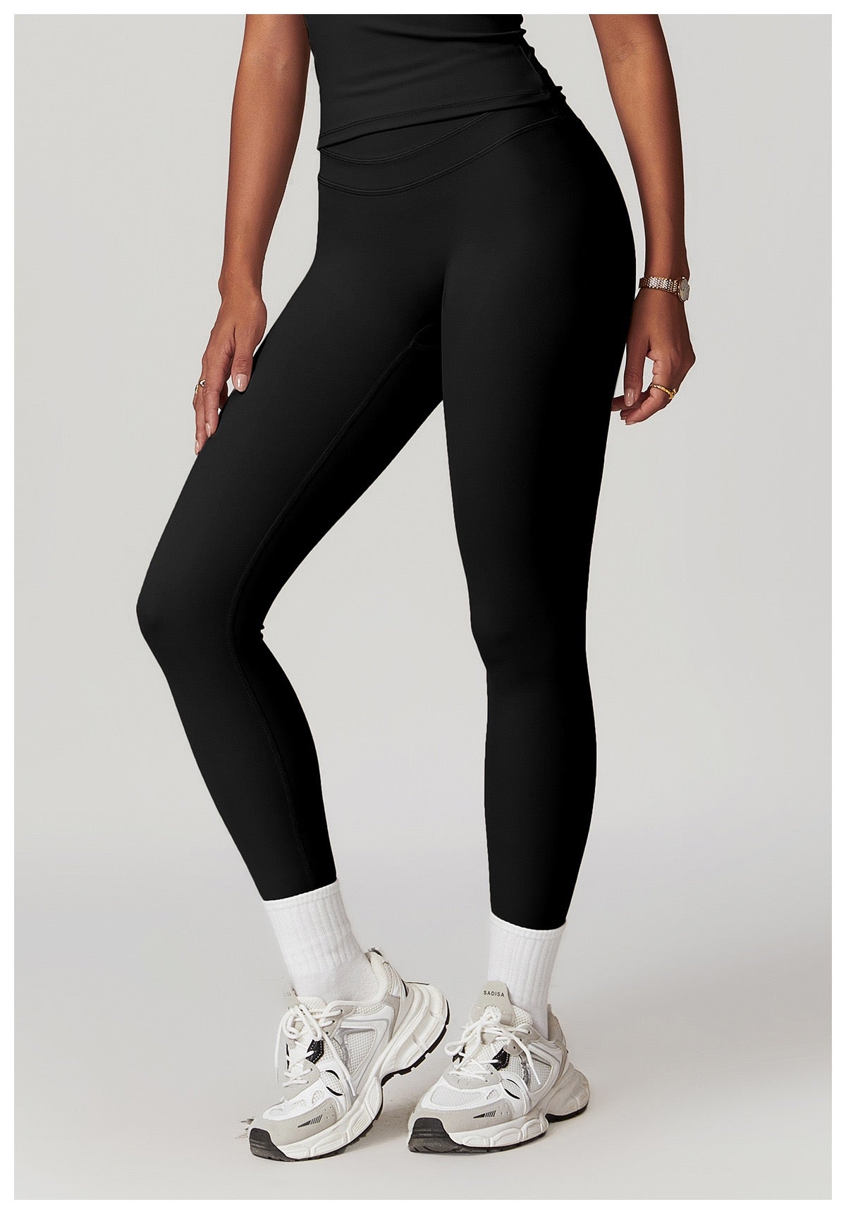 Ultra-Stretch High-Waist Seamless Leggings - Black