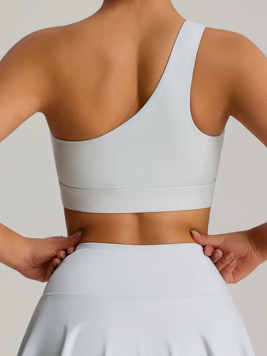 asymmetrical sports bra