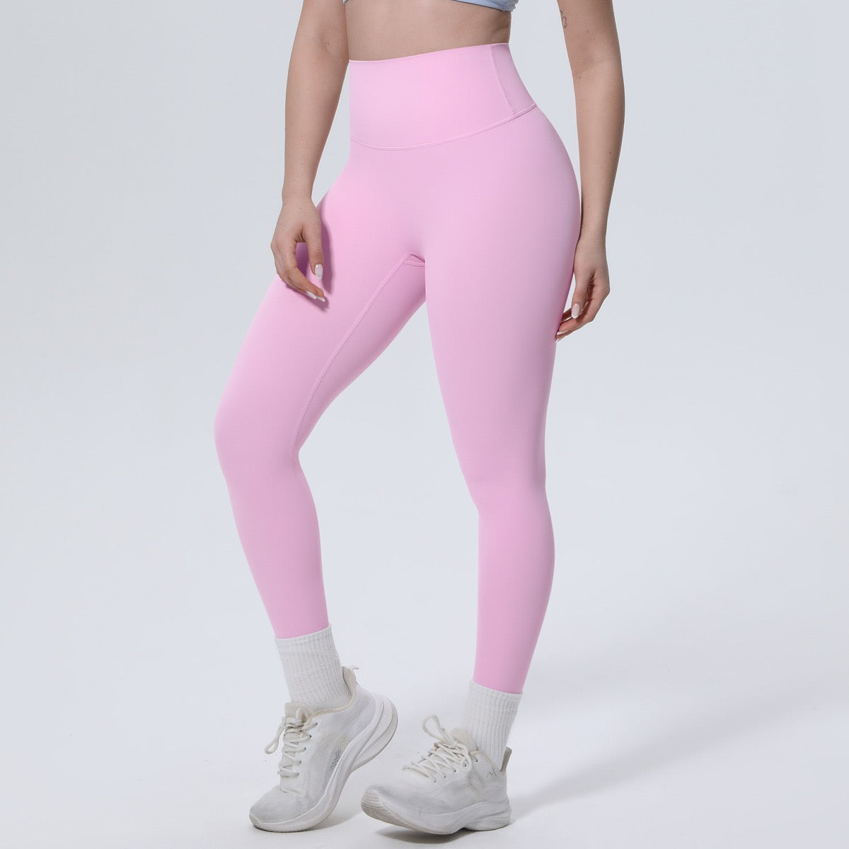Black High Waist Workout Leggings – Squat Proof Gym Yoga Pants for Women