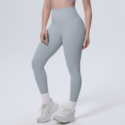 Rhino Grey High Waist Yoga Leggings – Comfortable Workout Pants for Women