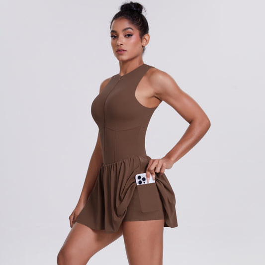 athletic dress with phone pocket
