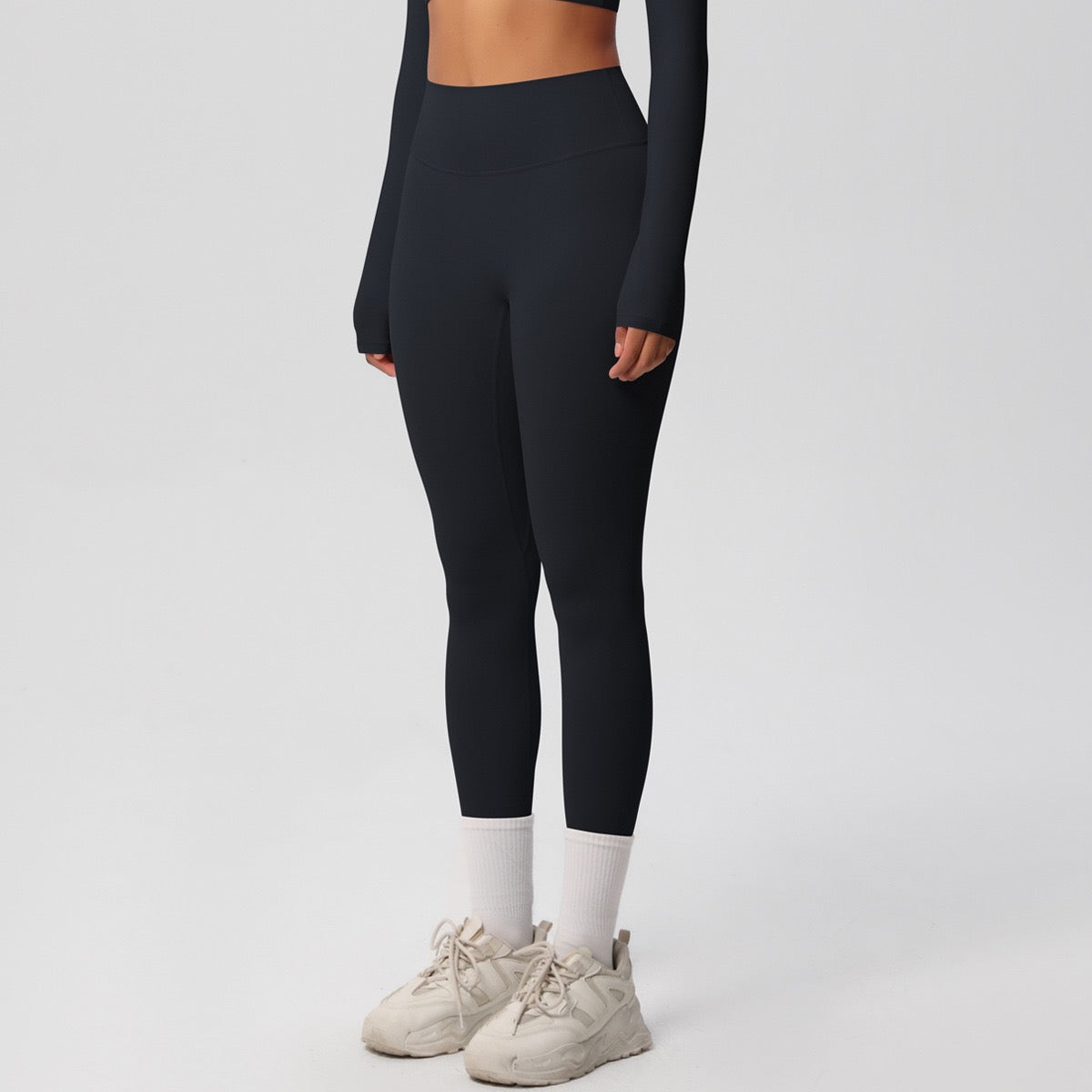 black gym leggings for women