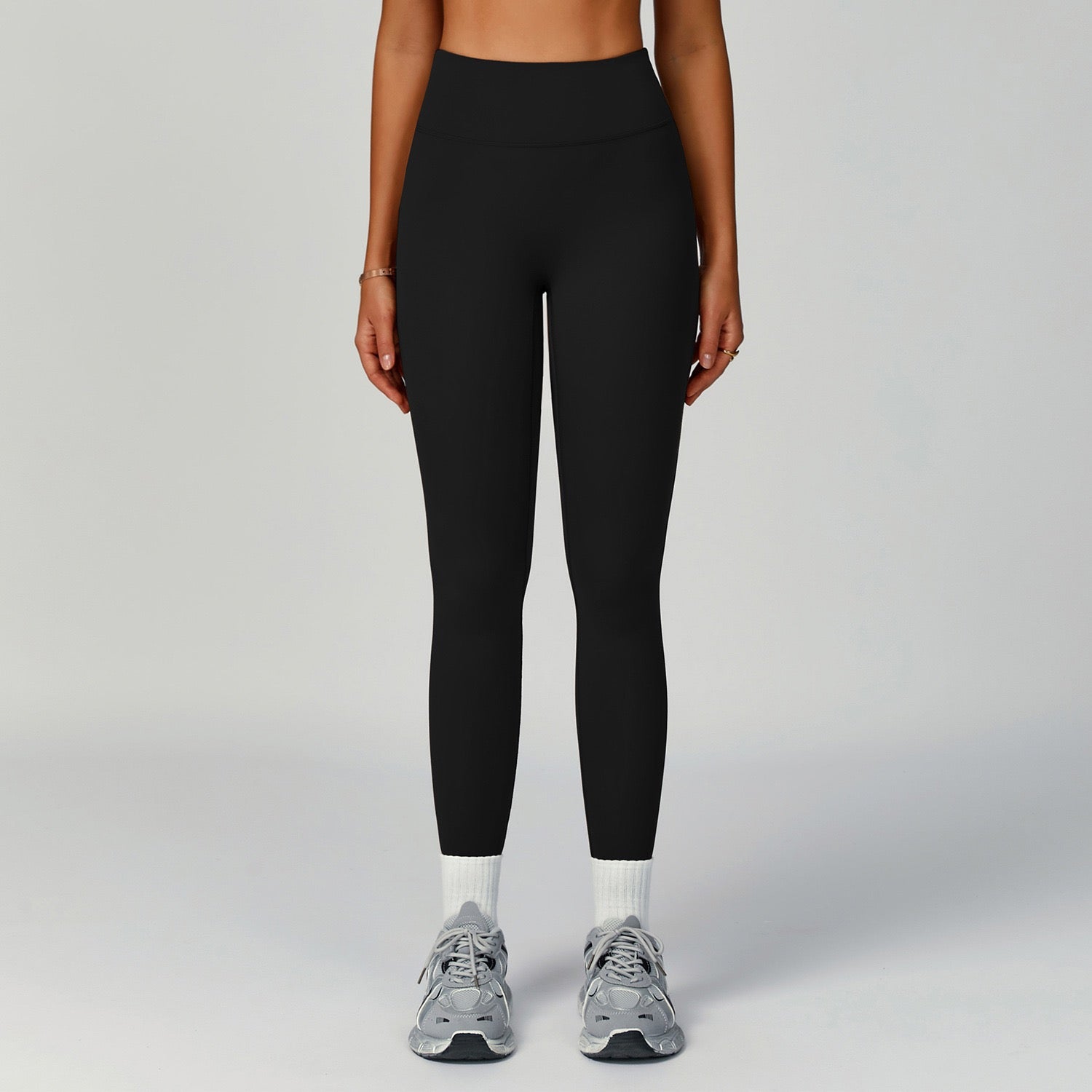 black high rise leggings