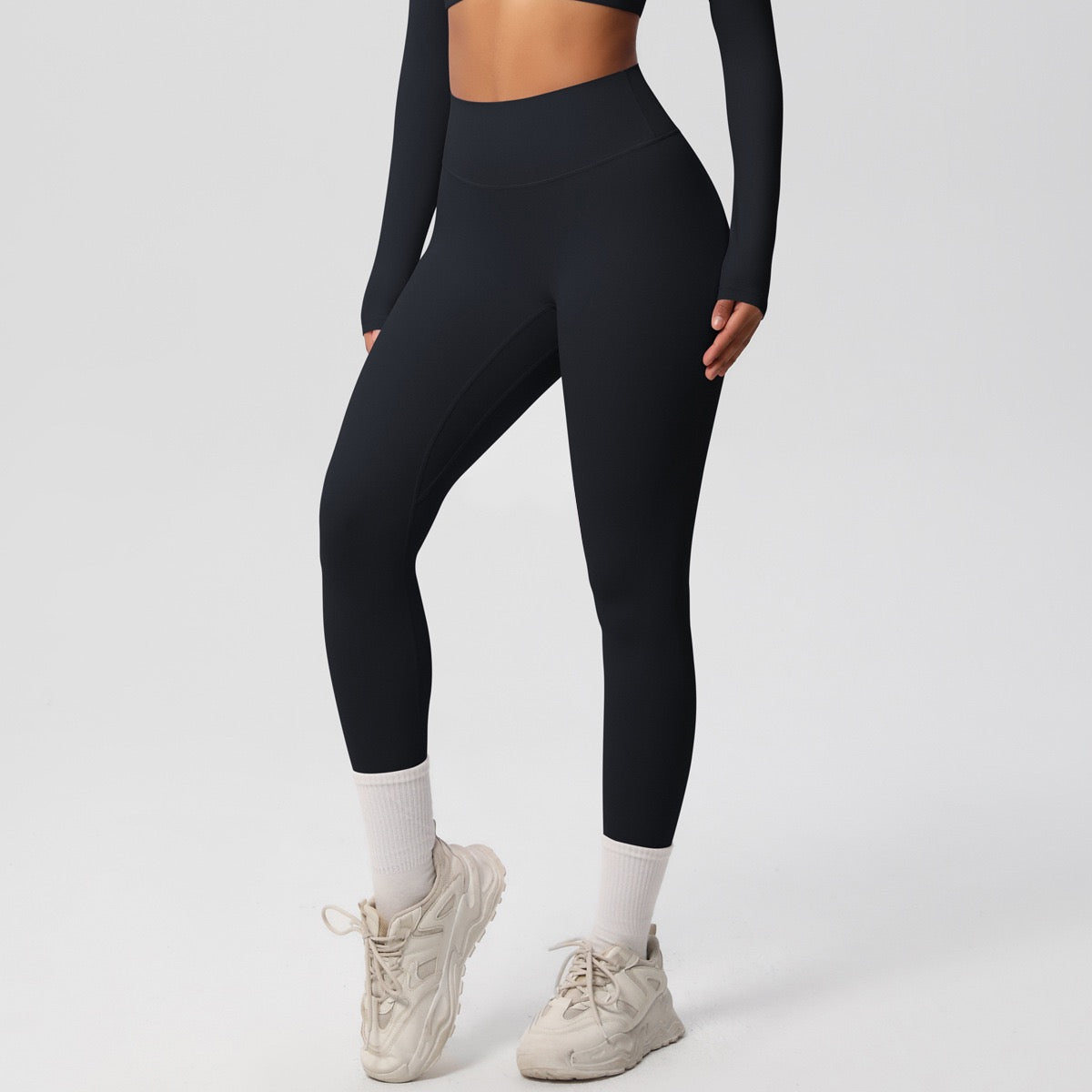 black workout leggings
