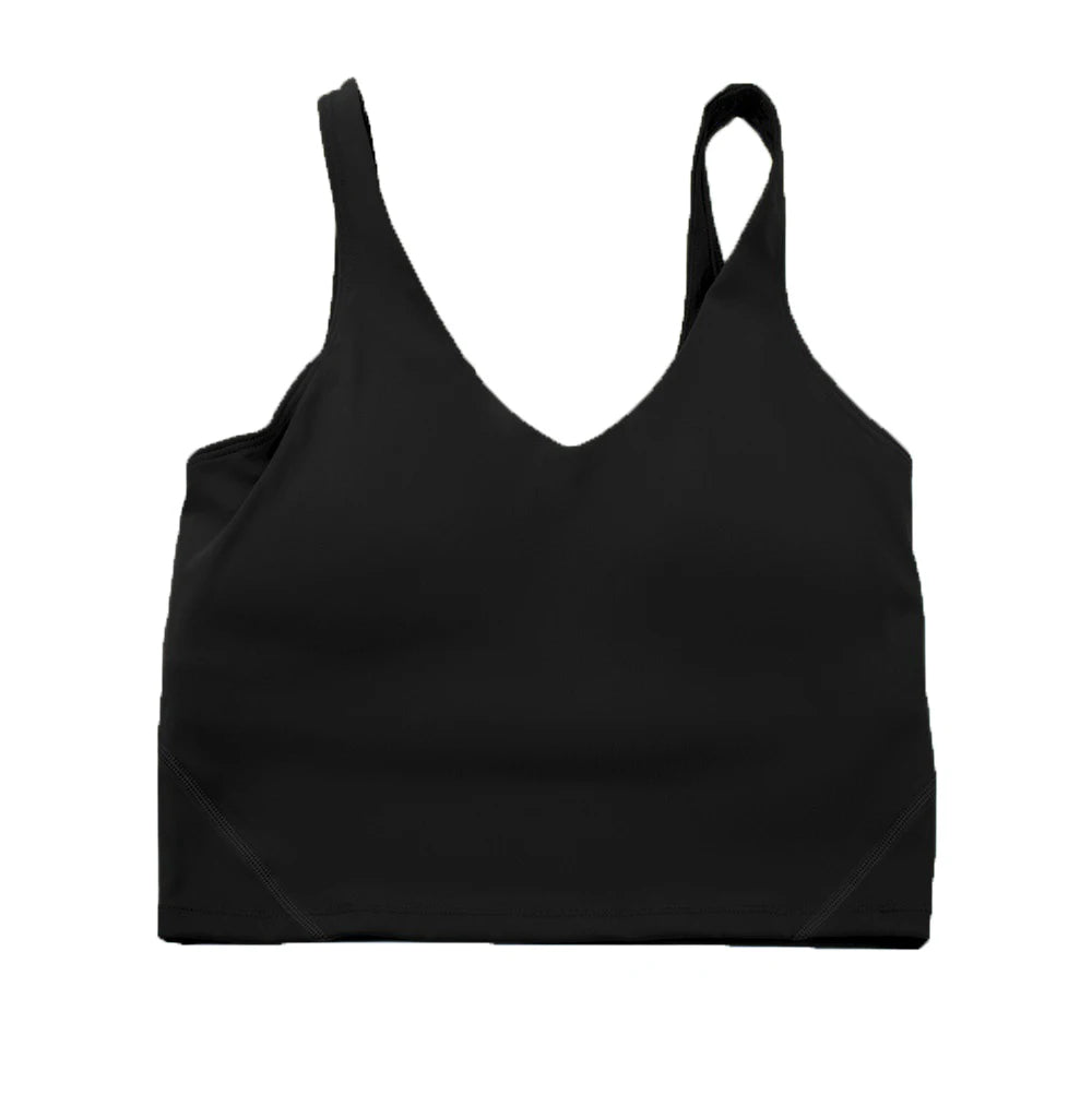 black yoga top for women