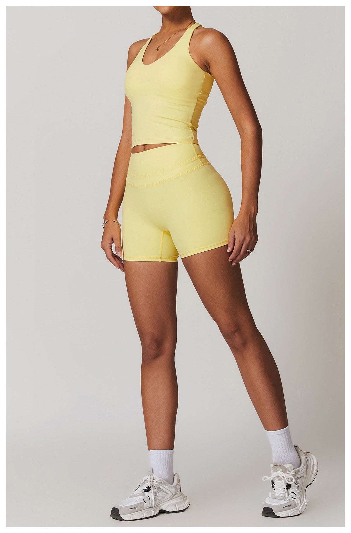body-hugging fitness shorts