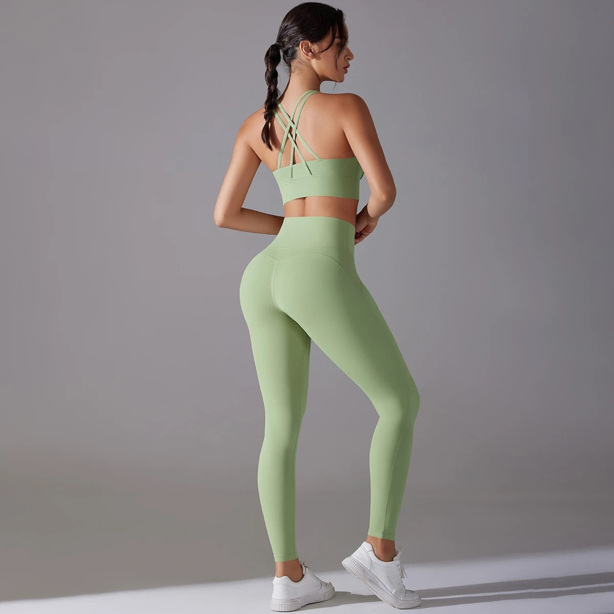 Women's Seamless 2-Piece Workout Set - Ivory