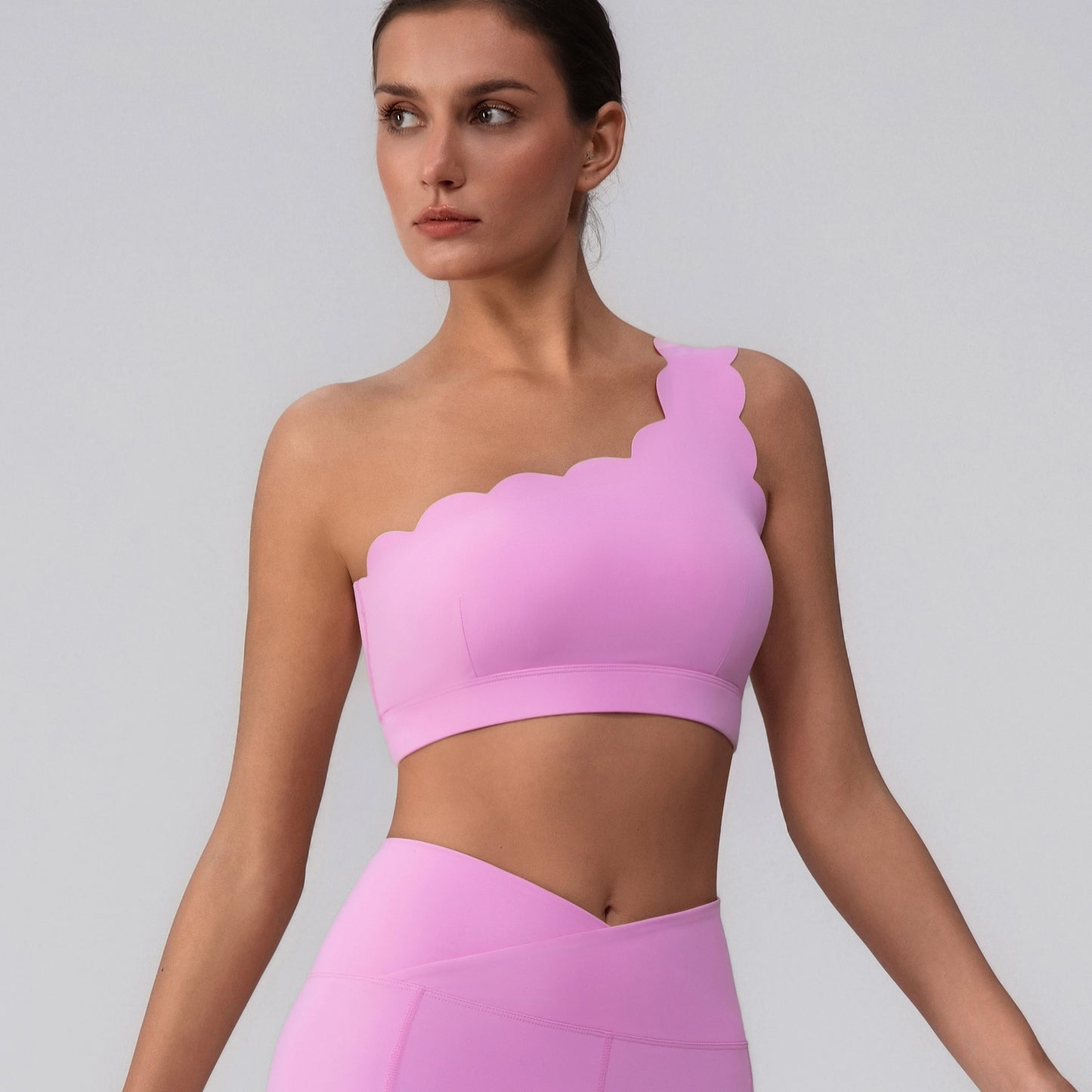 pink breathable sports bra for women