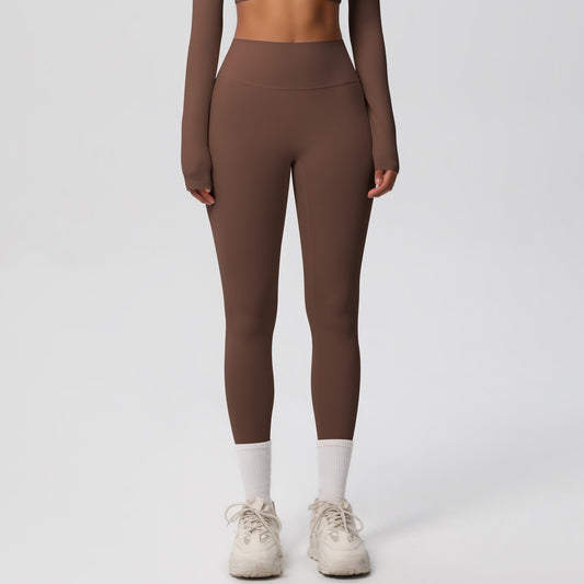 brown gym leggings for women