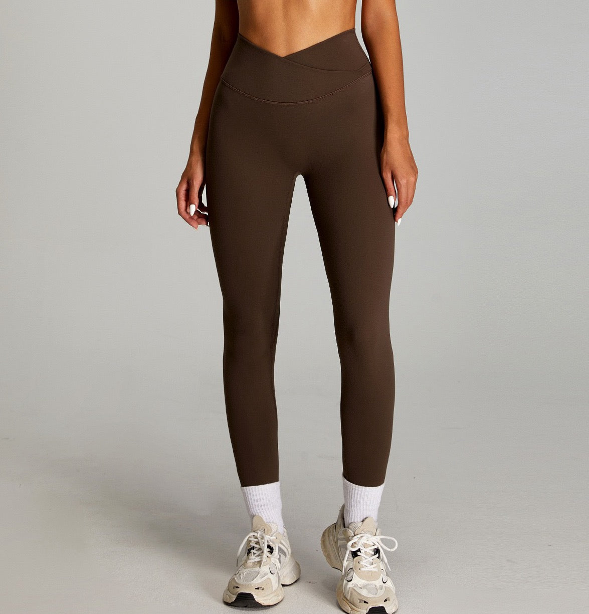 brown yoga leggings