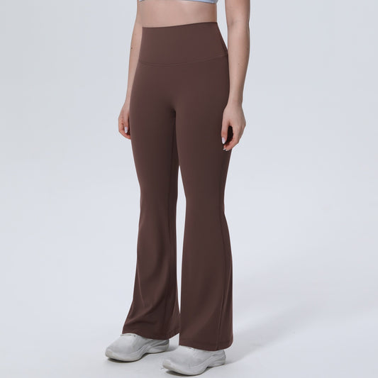 buttery soft brown flare leggings squat proof