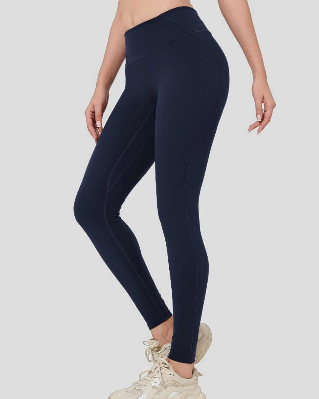 comfortable fitness leggings navy blue