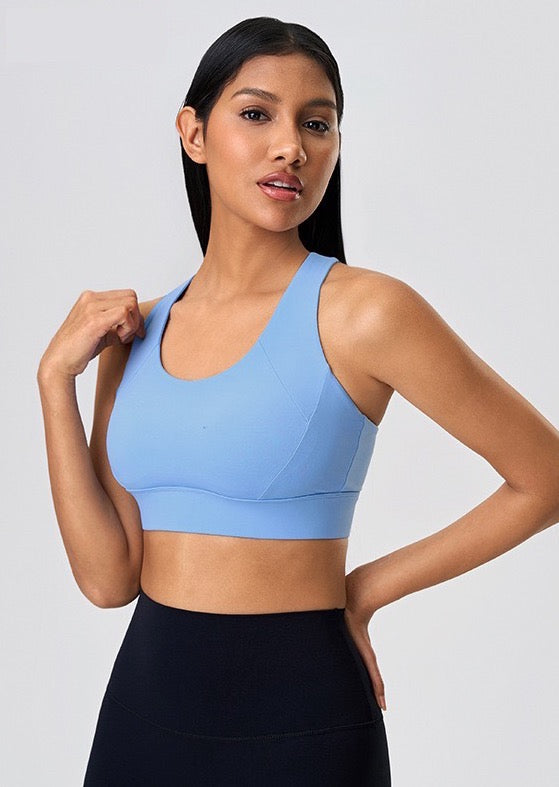 comfortable high support sports bra