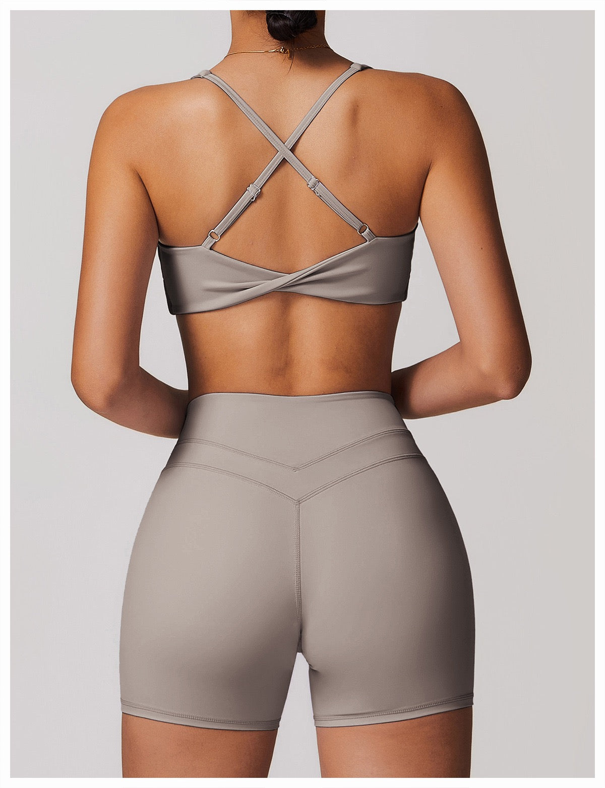 crisscross back sports bra