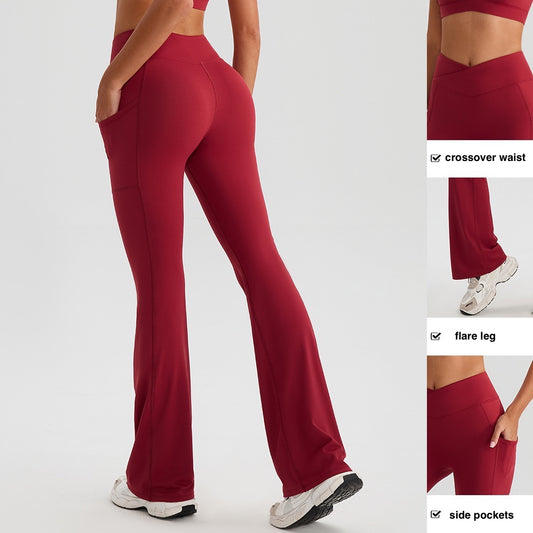 crossover active leggings bold colour