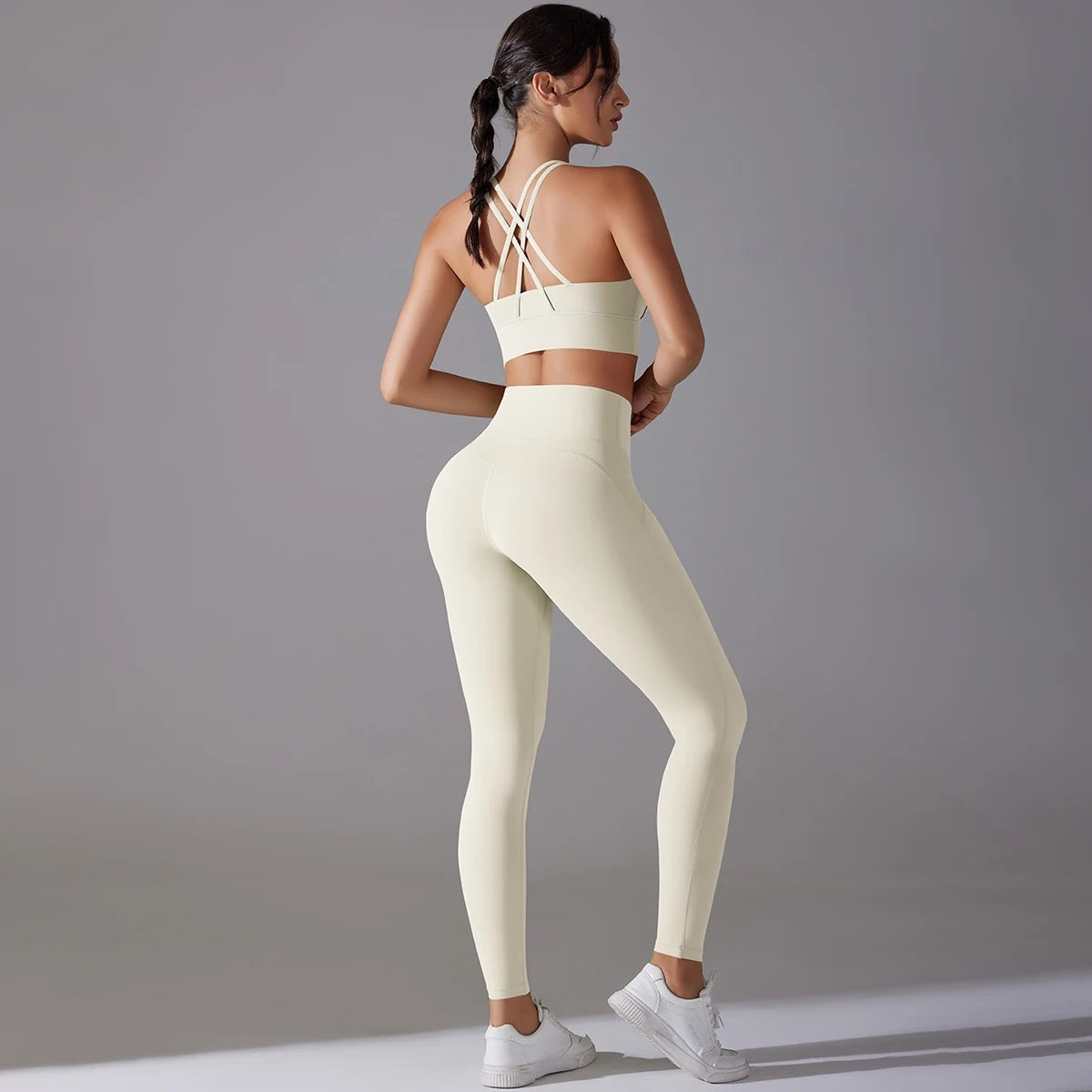 Women's Seamless 2-Piece Workout Set - Ivory