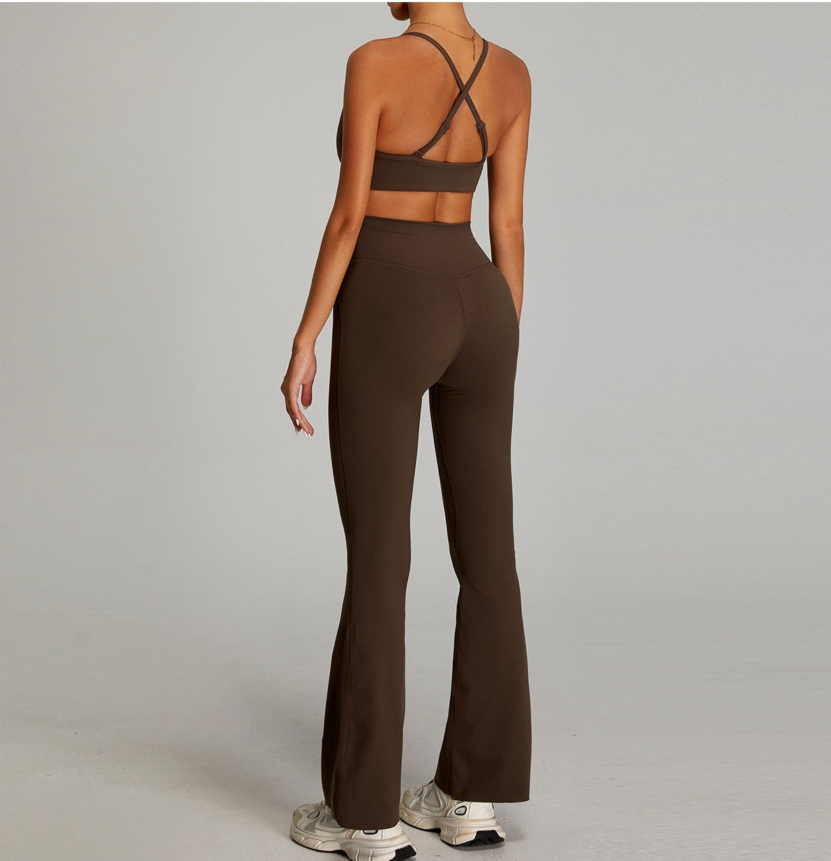 crossover waistband active leggings for studio and street