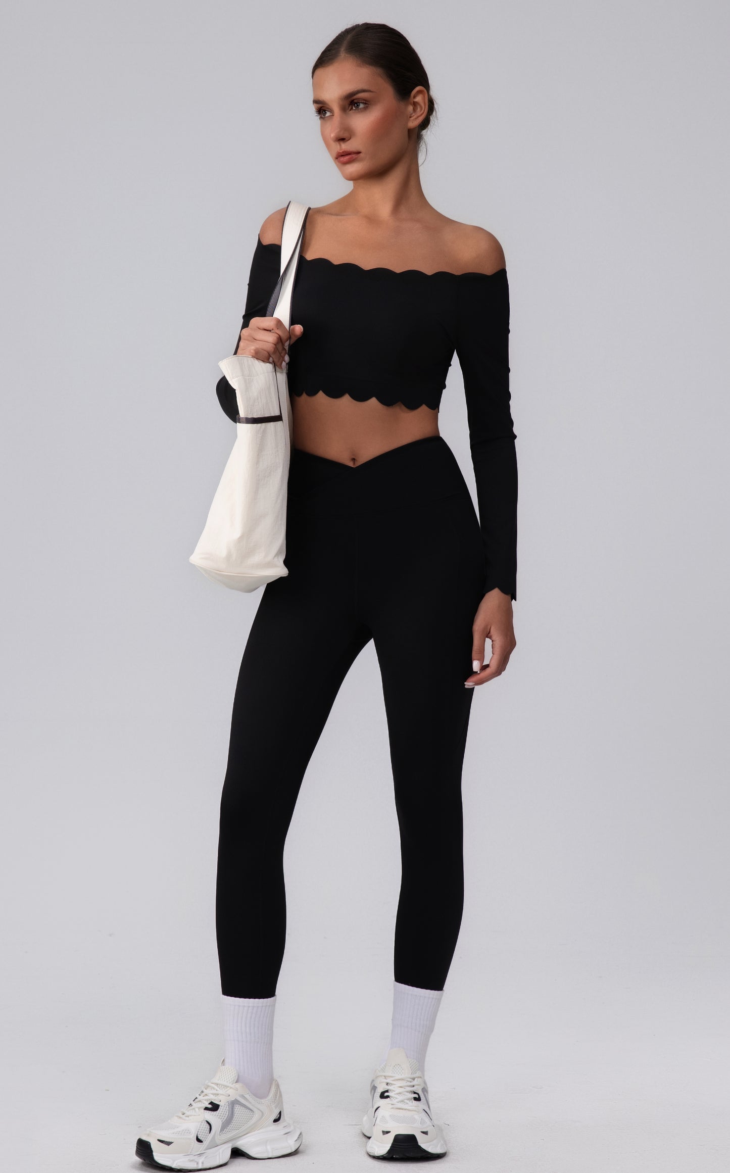 cute crop top in black