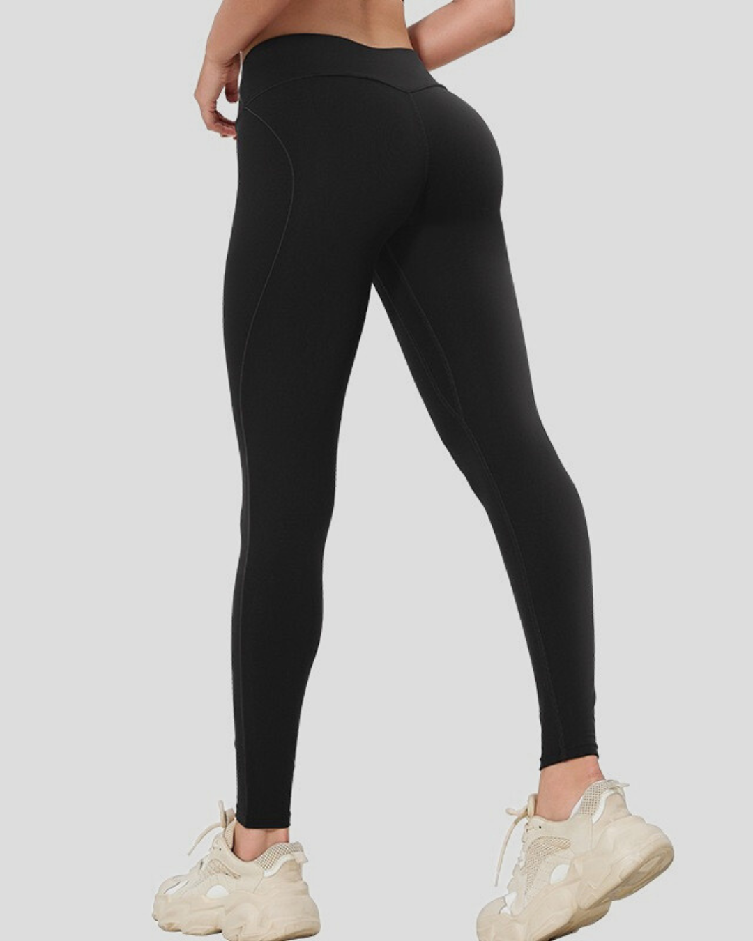 everyday seamless black leggings for women
