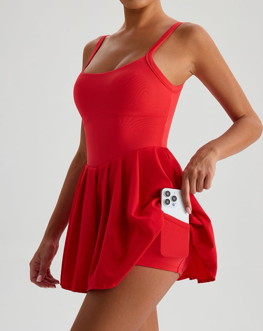 fitness dress with shorts underneath