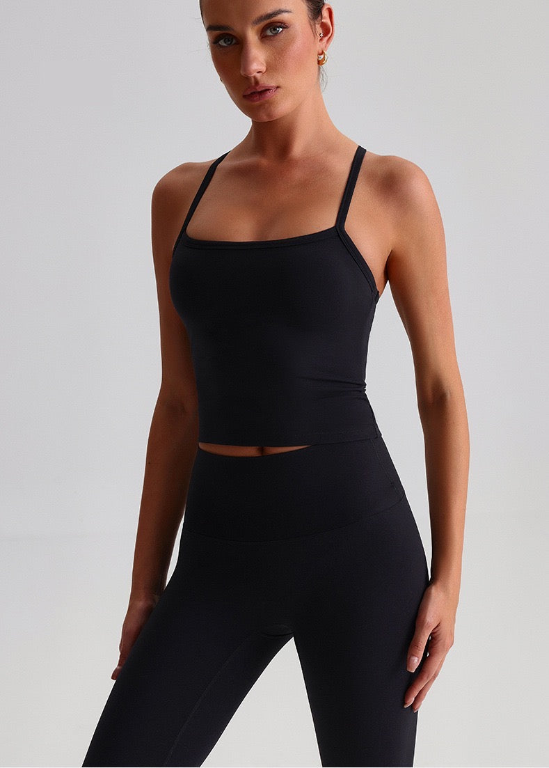 fitted waist workout top