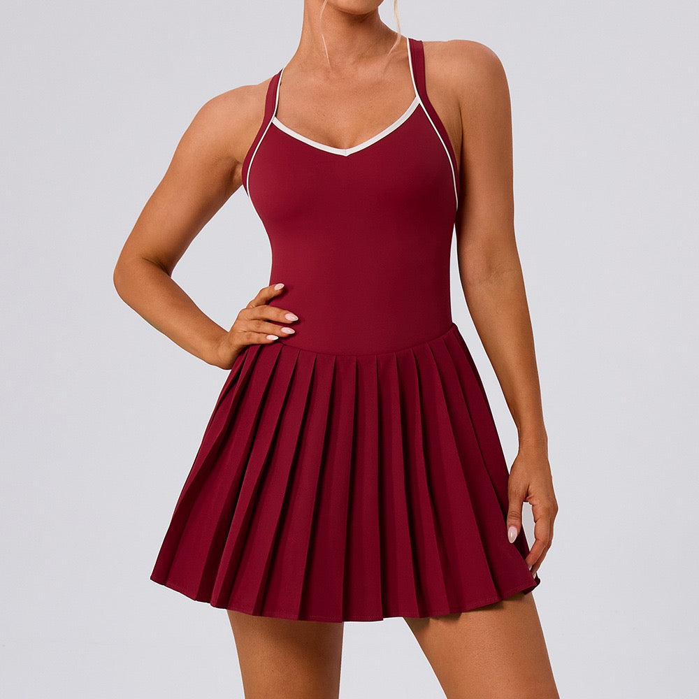 burgundy athletic dress Wine Red Tennis with Built-In Shorts & Pocket for Women – H&H Activewear Tasmin offers a sleek Kennedy Blue Jeslyn Bridesmaid Size:3XL (20) Mother of the bride