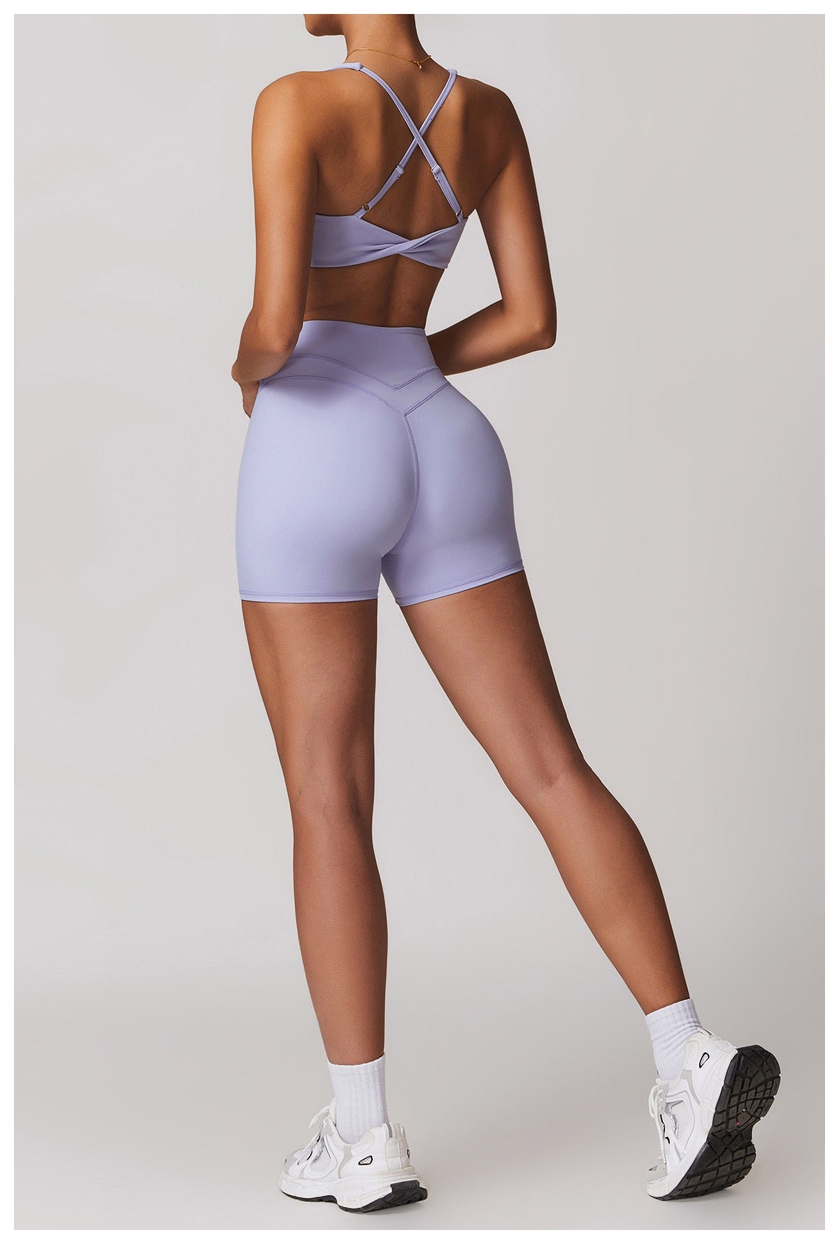form-fitting athletic shorts