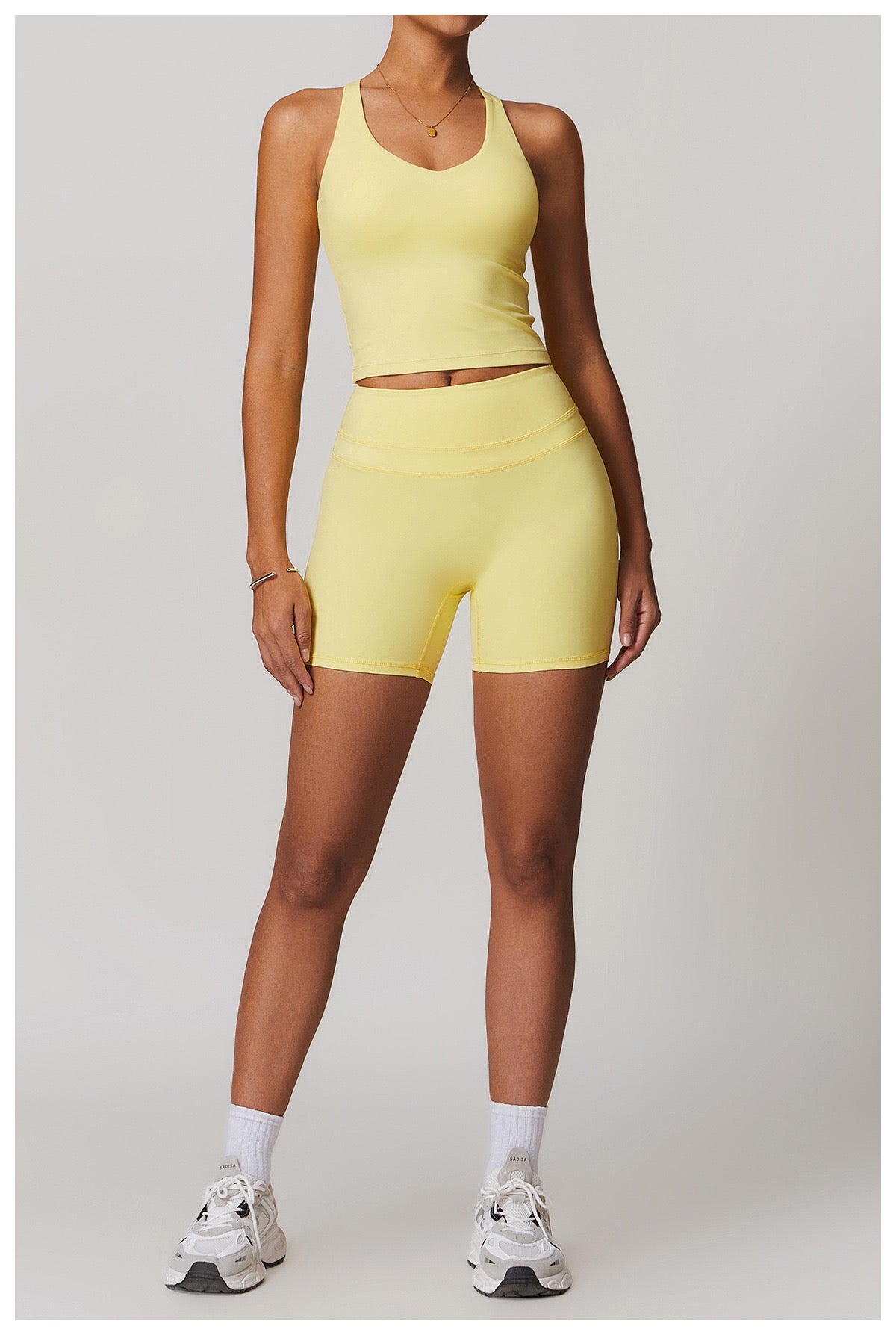 high-rise gym shorts