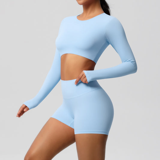 lightweight breathable long sleeve fitness top