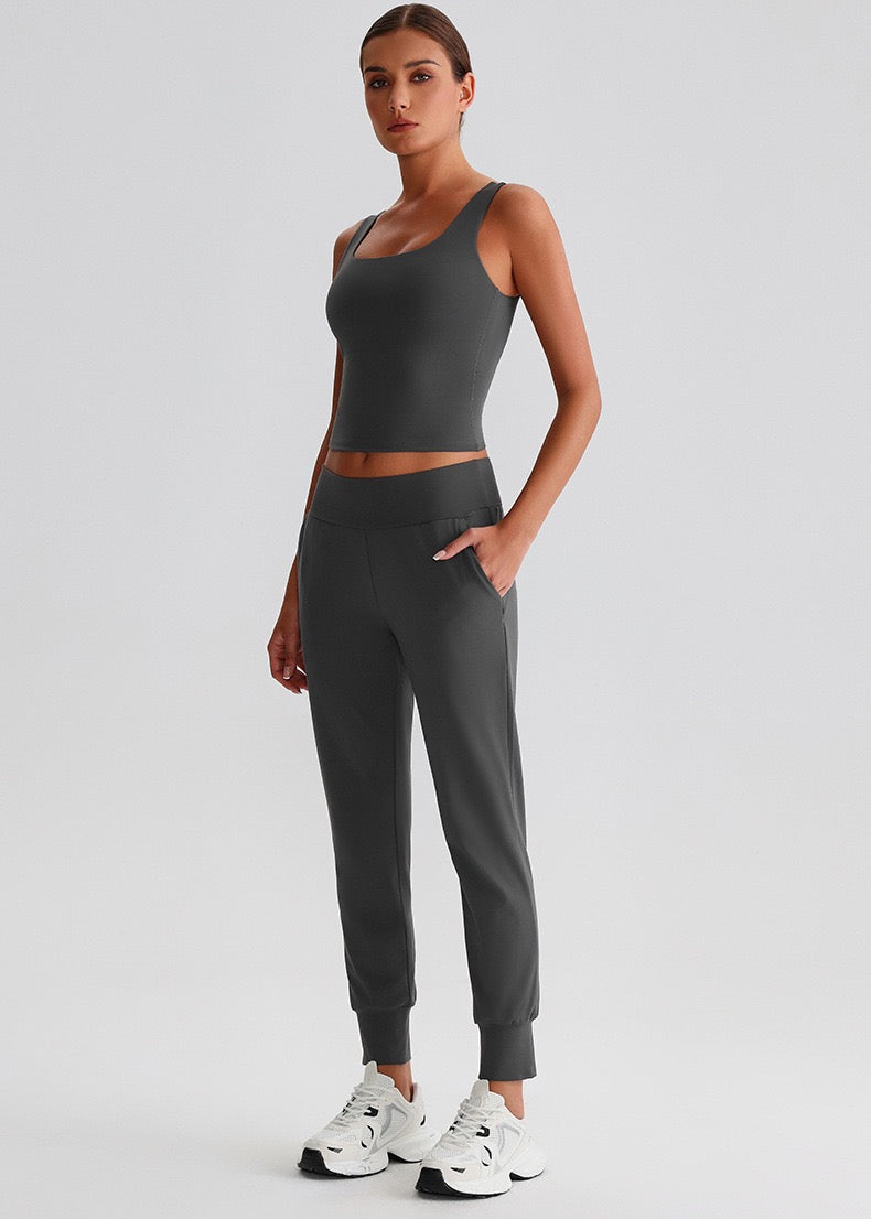 neutral tone workout set for women