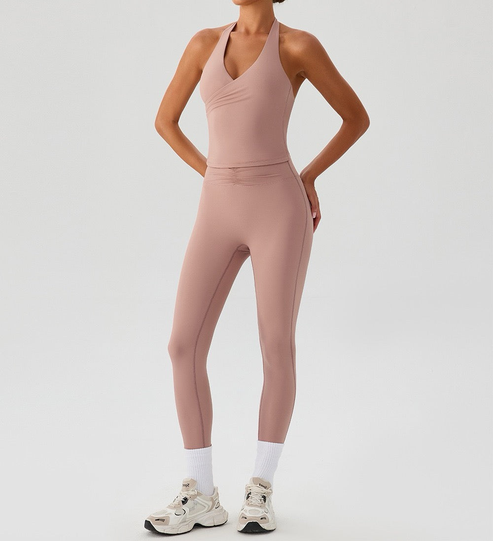 pink workout set for women