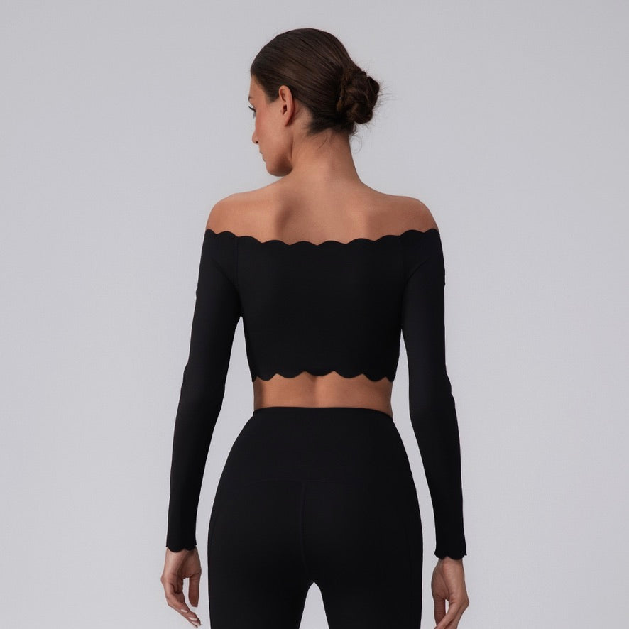 off shoulder crop top for women