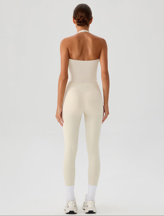 open-back sports tank top for women