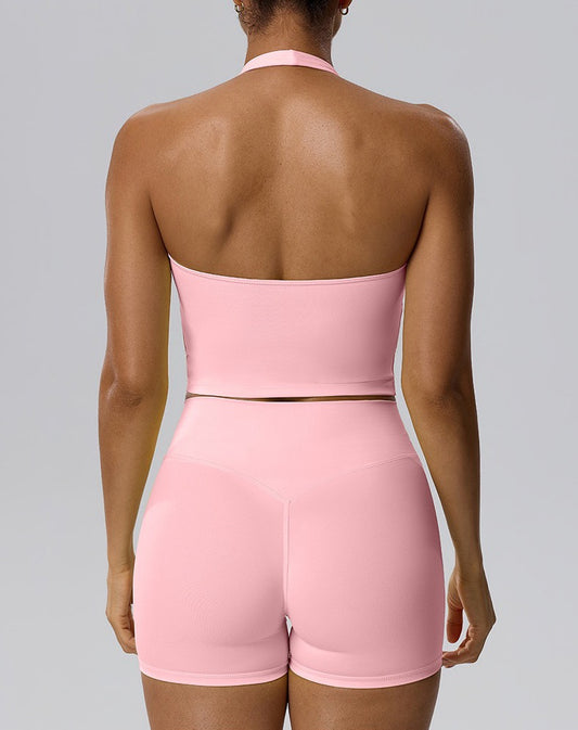 open back halter neck top