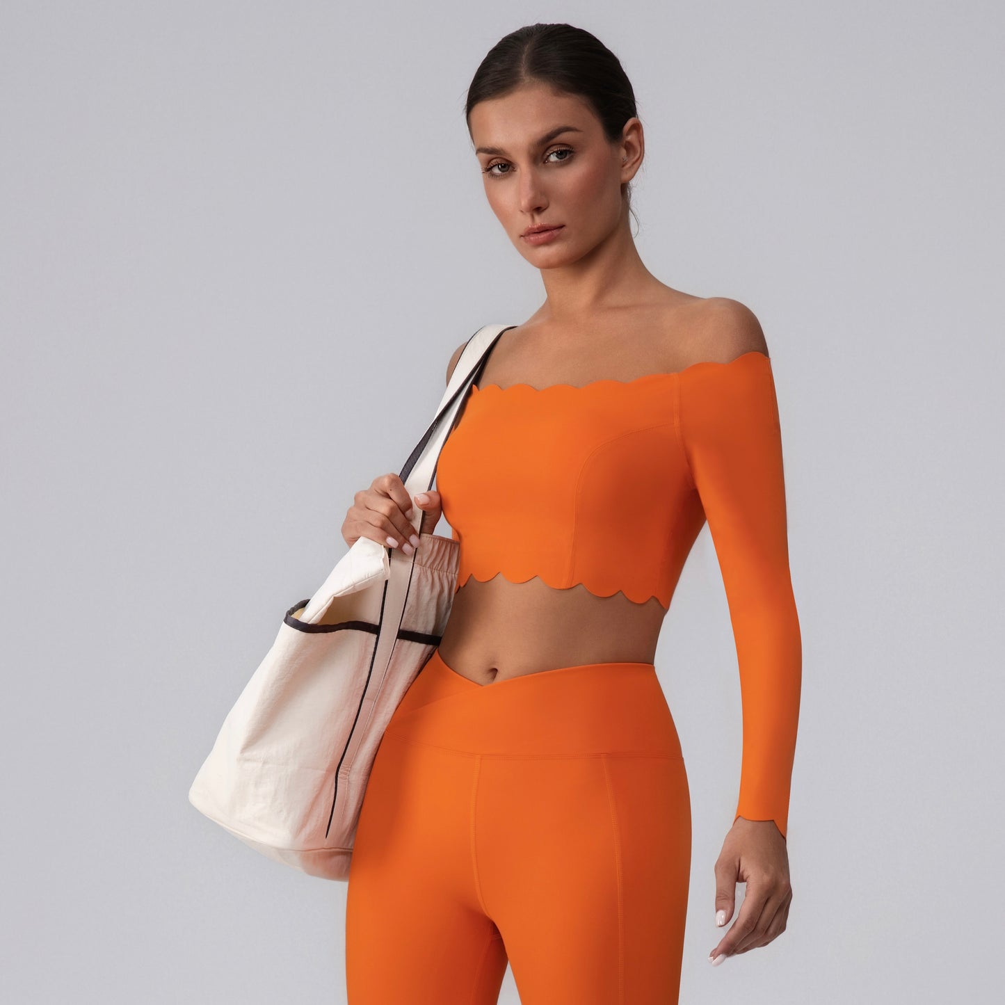 performance top with stylish neckline