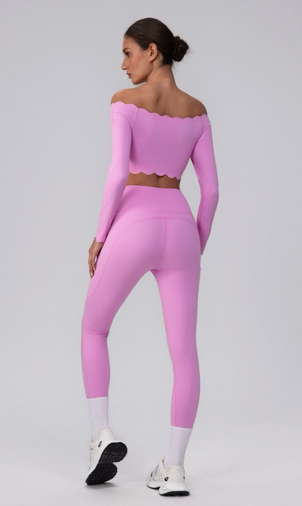 pink activewear set for women