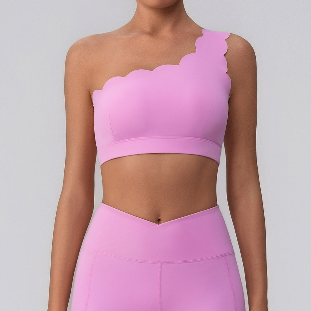 pink sports bra