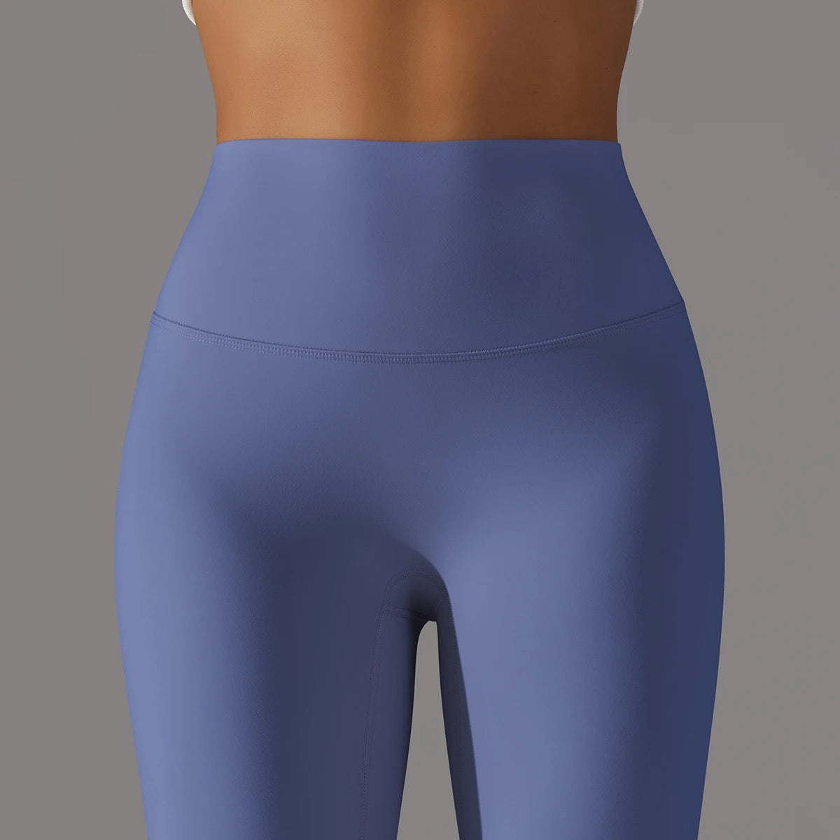 Minimalist Style High-rise Leggings - Dark Grey